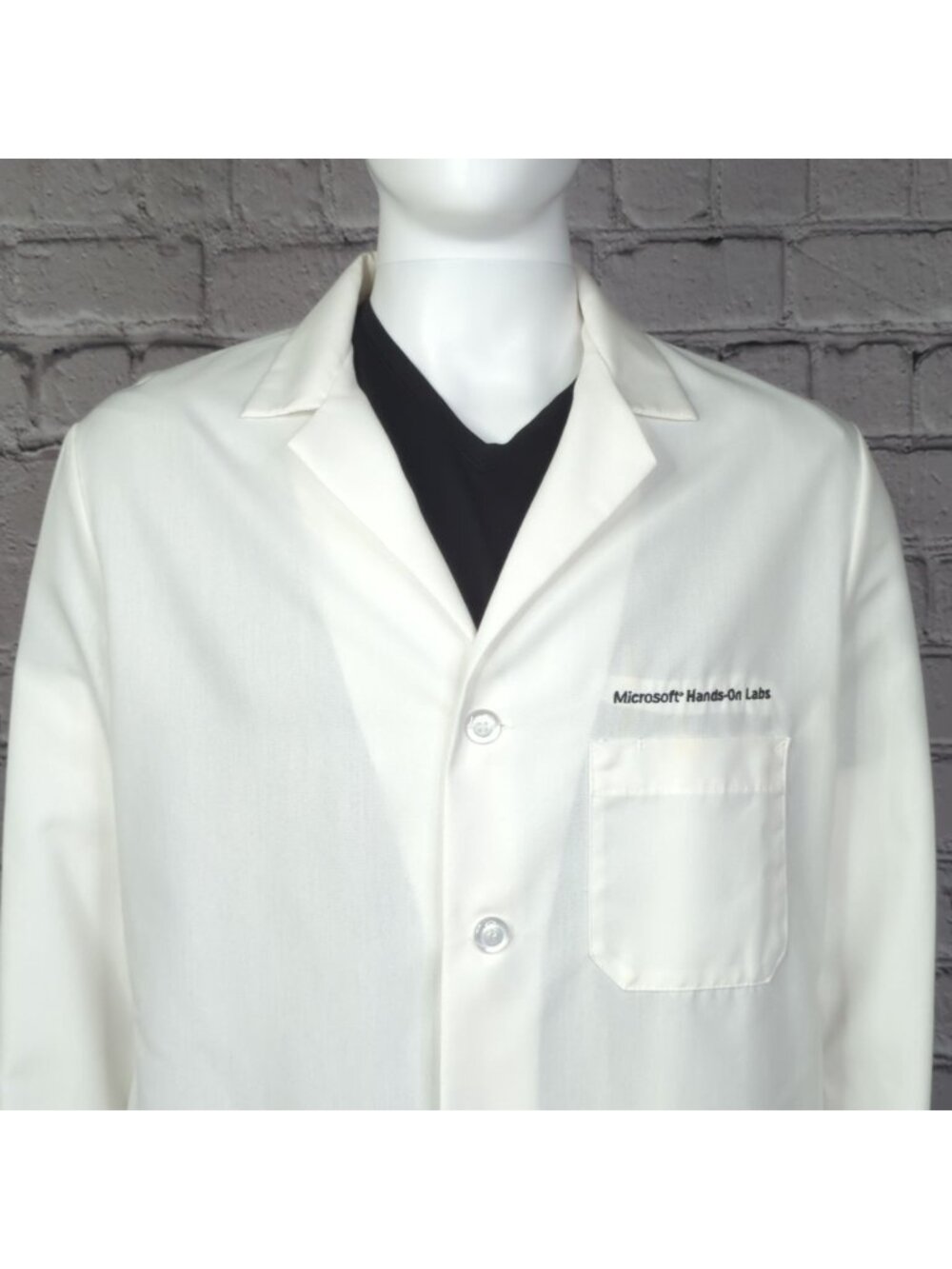 Red Kap "Microsoft Hands-On Lab" White Lab Coat, Men's 42
